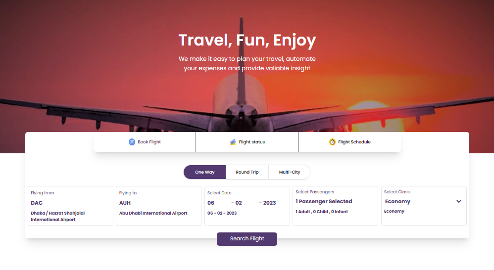 FlyEase: The Advance Air Ticket Booking system